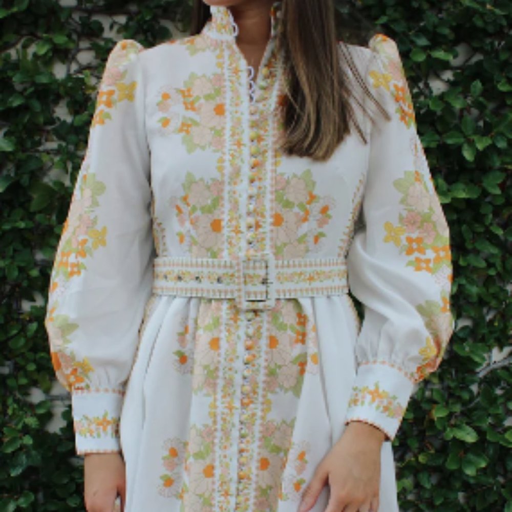 *NWT* Wimberly White Floral Mini Dress